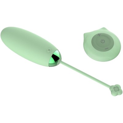 ARMONY - KITTY FUN EGG VIBRADOR CONTROLE REMOTO 10 VIBRAÃÃES VERDE - D-241125 - Dona Pimenta