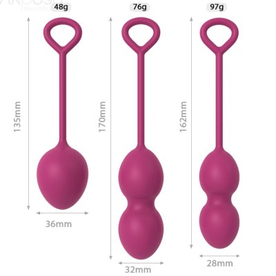 ARMONY - ANABIOSIS VAGINAL DUMBBELL 3 NÍVEIS BORGONHA - D-241126 - Dona Pimenta