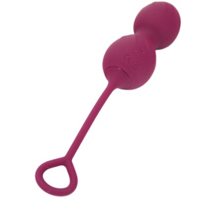 ARMONY - BLOSSOMS VAGINAL DUMBBELL VIBRAÃÃO CONTROLE REMOTO 10 VIBRAÃÃES VERMELHO ESCURO - D-241129 - Dona Pimenta