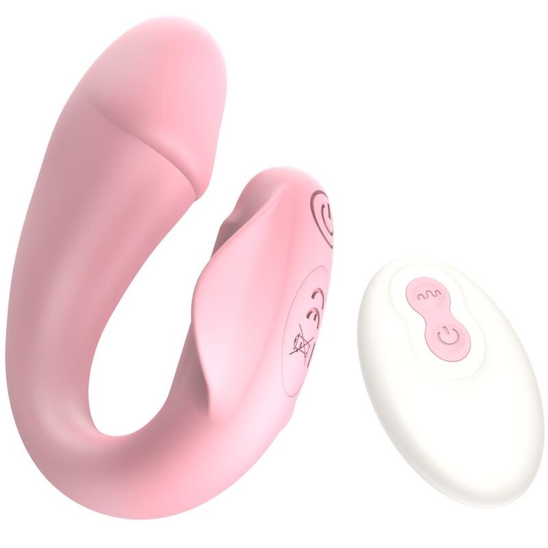 ARMONY - FRESHFUN CICI STAP-ON VIBRADOR CONTROLE REMOTO E APLICATIVO 10 VIBRAÃÃES ROSA - D-241132 - Dona Pimenta