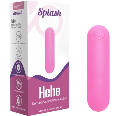 ARMONY - SPLASH HEHE VIBRADOR BALA SILICONE 10 VIBRAÃÃES 65 X 15 CM ROSA - D-241135 - Dona Pimenta