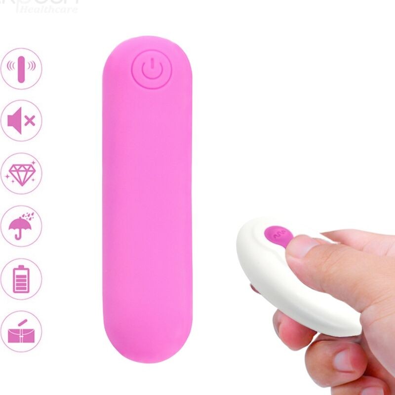 ARMONY - SPLASH JOLINE VIBRADOR BALA SILICONE CONTROLE REMOTO 10 VIBRAÃÃES 65 X 15 CM ROSA - D-241142 - Dona Pimenta