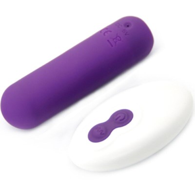 ARMONY - SPLASH JOIE VIBRADOR BULLET SILICONE CONTROLE REMOTO 10 VIBRAÃÃES 75 X 19 CM ROXO - D-241148 - Dona Pimenta