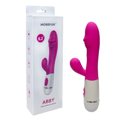 ARMONY - ABBY VIBRADOR E ESTIMULADOR 16 VELOCIDADES ROSA - D-241150 - Dona Pimenta