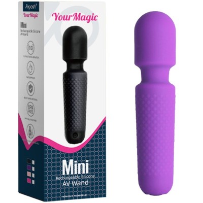 ARMONY - YOUR MAGIC MASSAGER E VIBRADOR RECARREGÁVEL 10 VIBRAÇÕES VARINHA PONTOS ROXO - D-241120 - Dona Pimenta