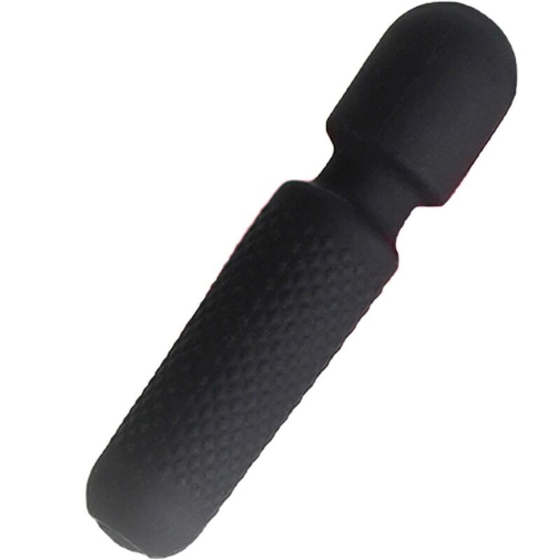 ARMONY - YOUR MAGIC MASSAGER E VIBRADOR RECARREGÃVEL 10 VIBRAÃÃES WAND DOTS PRETO - D-241121 - Dona Pimenta