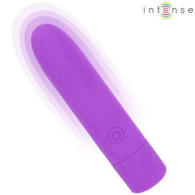 INTENSE - SYMONE  USB RECARREGÃVEL VIBRATÃRIA BULLET 8 VIBRAÃÃES ROXO 10 X 2,2 CM - D-241916 - Dona Pimenta