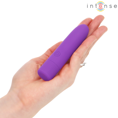 INTENSE - SYMONE  USB RECARREGÃVEL VIBRATÃRIA BULLET 8 VIBRAÃÃES ROXO 10 X 2,2 CM - D-241916 - Dona Pimenta