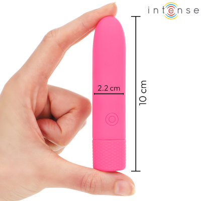 INTENSE - SYMONE  USB RECARREGÃVEL VIBRATÃRIA BULLET 8 VIBRAÇÕES ROSA 10 X 2,2 CM - D-241917 - Dona Pimenta