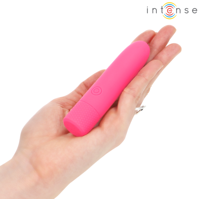 INTENSE - SYMONE  USB RECARREGÃVEL VIBRATÃRIA BULLET 8 VIBRAÇÕES ROSA 10 X 2,2 CM - D-241917 - Dona Pimenta