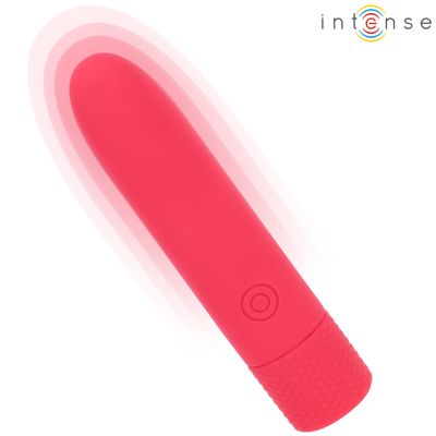 INTENSE - SYMONE USB RECARREGÃVEL VIBRATÃRIA BULLET 8 VIBRAÃÃES VERMELHO 10 X 2,2 CM - D-241918 - Dona Pimenta