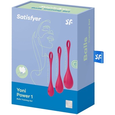 CONJUNTO DE TREINAMENTO SATISFYER YONI POWER 1 - VERMELHO - D-229933 - Dona Pimenta