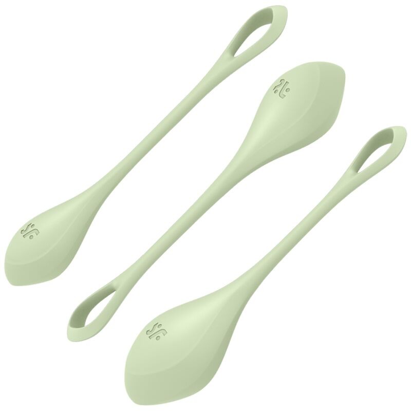 CONJUNTO DE TREINAMENTO SATISFYER YONI POWER 2 - VERDE - D-229992 - Dona Pimenta