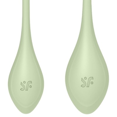 CONJUNTO DE TREINAMENTO SATISFYER YONI POWER 2 - VERDE - D-229992 - Dona Pimenta