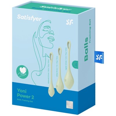 CONJUNTO DE TREINAMENTO SATISFYER YONI POWER 2 - VERDE - D-229992 - Dona Pimenta