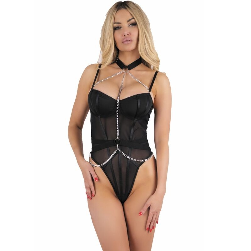 LIVCO CORSETTI FASHION - MELISENDA CF 1709 ROUPÃO DE BANHO + CAMISETA + TANGA PRETO S - D-242130 - Dona Pimenta