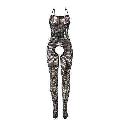 SUBBLIME - 951726 BODYSTOCKING SEM FUNDO DE REDE ELSTICA PRETA TAMANHO ÃNICO - D-241321 - Dona Pimenta