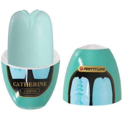 PRETTY LOVE - MASTURBADOR MASCULINO CATHERINE VERDE - D-241874 - Dona Pimenta