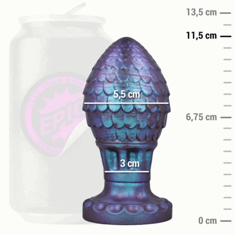 EPIC - VRAKOS DRAGON OGG ANAL PLUG TAMANHO M - D-241178 - Dona Pimenta