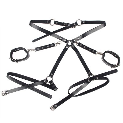 SUBBLIME - 953690 ALGEMAS COM CINTO DE BONDAGE PRETO TAMANHO ÚNICO - D-242142 - Dona Pimenta