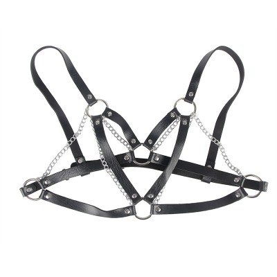 SUBBLIME - 953713 PUNK BONDAGE CINTO FIVELA DE METAL PRETO TAMANHO ÚNICO - D-242144 - Dona Pimenta