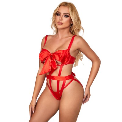 SUBBLIME - 954468 BODY SEXY ABERTO COM LAÇO VERMELHO S/M - D-242225 - Dona Pimenta