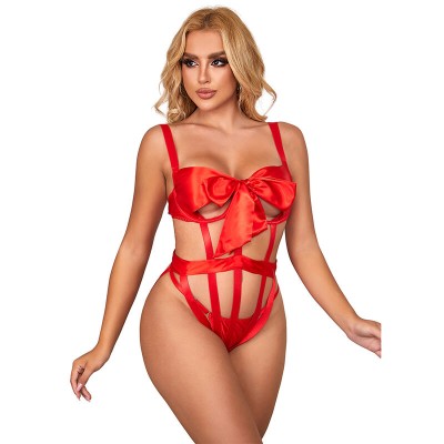 SUBBLIME - 954468 BODY SEXY ABERTO COM LAÇO VERMELHO S/M - D-242225 - Dona Pimenta