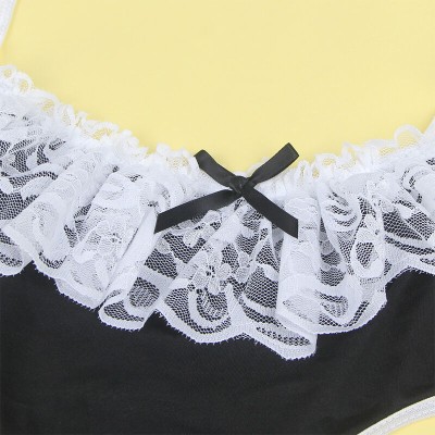 SUBBLIME - 954307 FANTASIA DE EMPREGADA SEXY PRETO/BRANCO S/M - D-242209 - Dona Pimenta