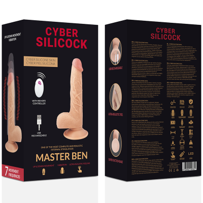 CYBER SILICOCK REALISTICO CONTROL REMOTO MASTER BEN - D-218561 - Dona Pimenta