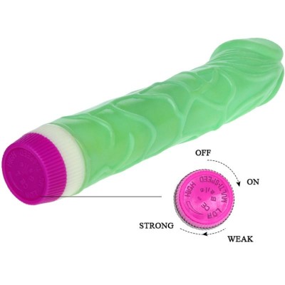 WAVES OF PLEASURE VIBRATOR 23 CM GREEN - D-218751 - Dona Pimenta