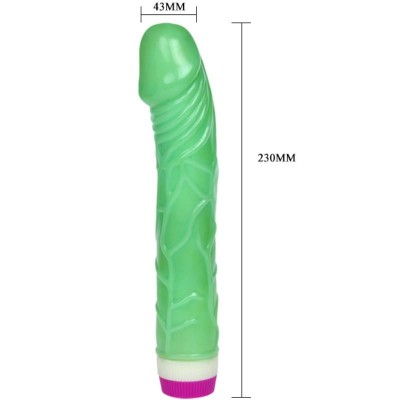 WAVES OF PLEASURE VIBRATOR 23 CM GREEN - D-218751 - Dona Pimenta