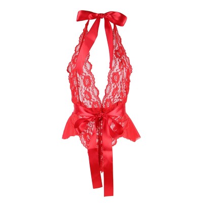 SUBBLIME - 953973 BODY SEXY COM BABADOS + CINTO VERMELHO S/M - D-242170 - Dona Pimenta