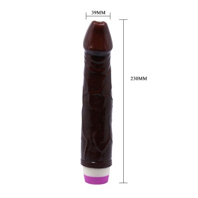 WAVES OF PLEASURE VIBRATOR 23 CM BROWN - D-218755 - Dona Pimenta