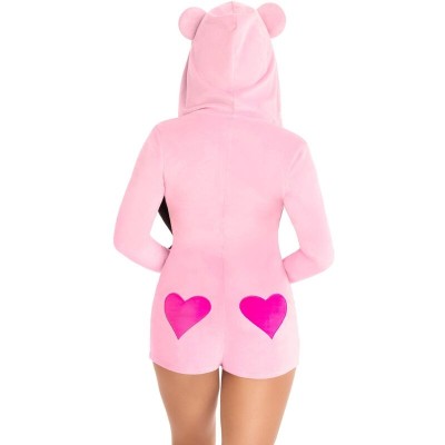 LEG AVENUE - BODY URSO DE VELUDO ROSA S - D-242025 - Dona Pimenta