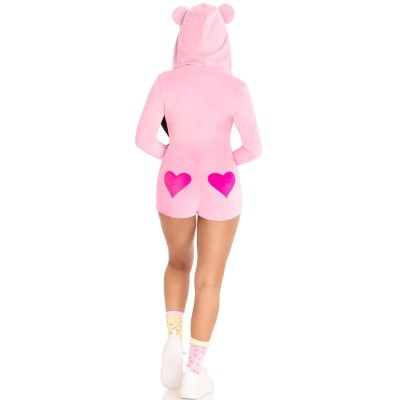 LEG AVENUE - BODY URSO DE VELUDO ROSA S - D-242025 - Dona Pimenta