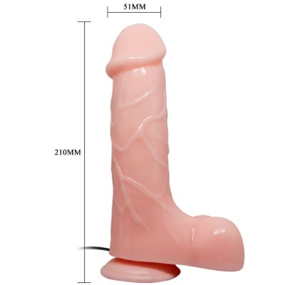 VIBRADOR REALISTICO BARBARA NATURAL 21 CM - D-219379 - Dona Pimenta