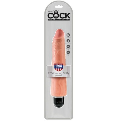 KING COCK 23 CM VIBRANTE STIFFY - CARNE - PD5524-21 - Dona Pimenta