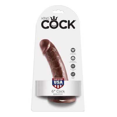 KING COCK 6" PENE MARRON 15.2 CM - PD5501-29 - Dona Pimenta