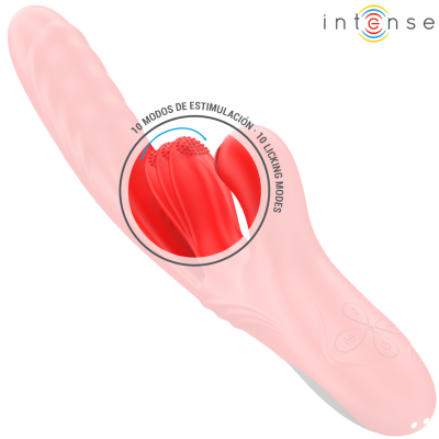 INTENSE - KAROL MULTIFUNÇÃO VIBRADOR IMPULSO & ESTIMULAÇÃO & SUCÇÃO VERMELHO - D-242079 - Dona Pimenta