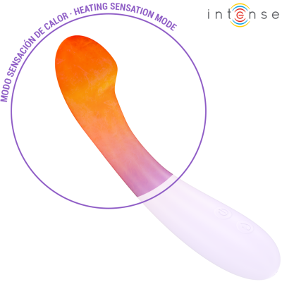 INTENSE - BECKY VIBRADOR 19 CM AQUECÍVEL 7 VIBRAÇÕES ROXO - D-242072 - Dona Pimenta