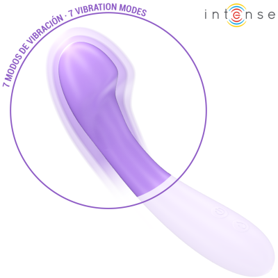 INTENSE - BECKY VIBRADOR 19 CM AQUECÍVEL 7 VIBRAÇÕES ROXO - D-242072 - Dona Pimenta