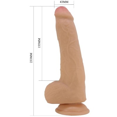 PRETTY LOVE - DRACO DILDO REALISTA 23 CM CARNE - D-241890 - Dona Pimenta