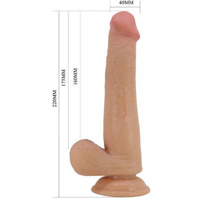 PRETTY LOVE - DILDO REALISTA ALTO 22 CM CARNE - D-241892 - Dona Pimenta