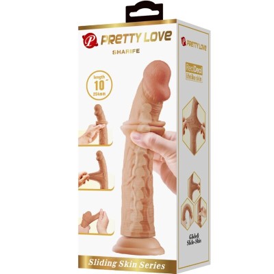 PRETTY LOVE - DILDO REALISTA SHARIFE 25 CM CARNE - D-241894 - Dona Pimenta