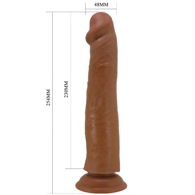 PRETTY LOVE - DILDO REALISTA SHARIFE 25 CM MARROM - D-241895 - Dona Pimenta