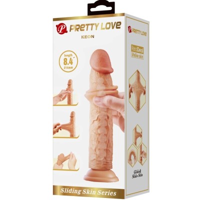 PRETTY LOVE - KEON DILDO REALISTA 21 CM CARNE - D-241896 - Dona Pimenta