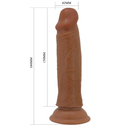 PRETTY LOVE - QUENTIN DILDO REALISTA 18 CM MARROM - D-241899 - Dona Pimenta