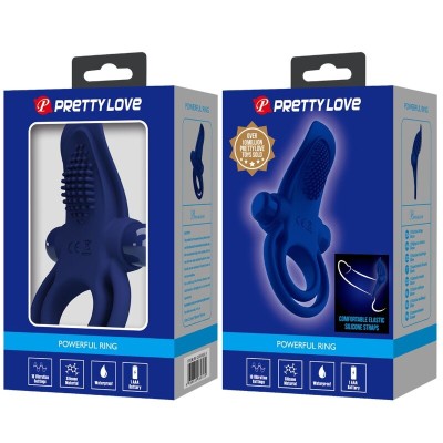 PRETTY LOVE - BRONSON ANEL DUPLO COM VIBRAO AZUL - D-239896 - Dona Pimenta