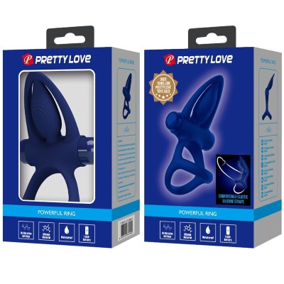 PRETTY LOVE - MAT ANEL DUPLO COM VIBRAO E ESTIMULADOR AZUL - D-239932 - Dona Pimenta