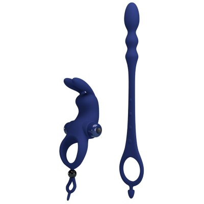 PRETTY LOVE - AYAD ANEL VIBRADOR COELHO COM PLUG AZUL - D-239934 - Dona Pimenta